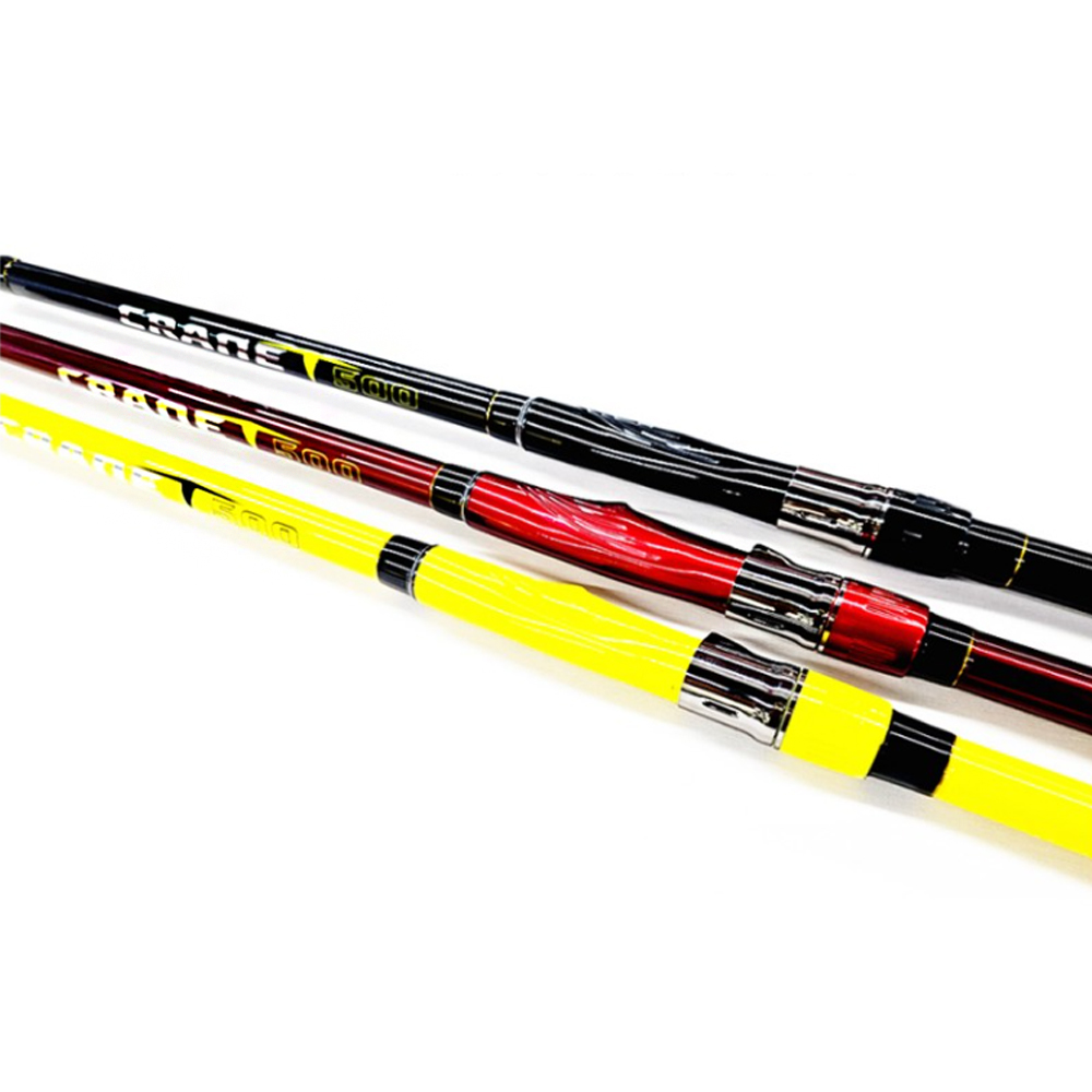 BS컴퍼니 크레인 T500 꽂기식 4절 서프 원투 낚싯대  레드