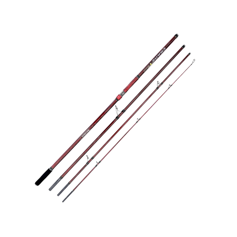 BS컴퍼니 크레인 T500 꽂기식 4절 서프 원투 낚싯대  레드